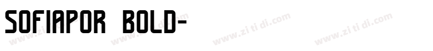 sofiapor bold字体转换
